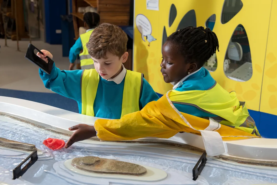Schools participating in drop sessions in MOLD galleries and Mudlarks, with actor playing Isambard Kingdom Brunel.