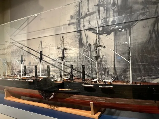 Great Eastern ship model at London Museum Docklands